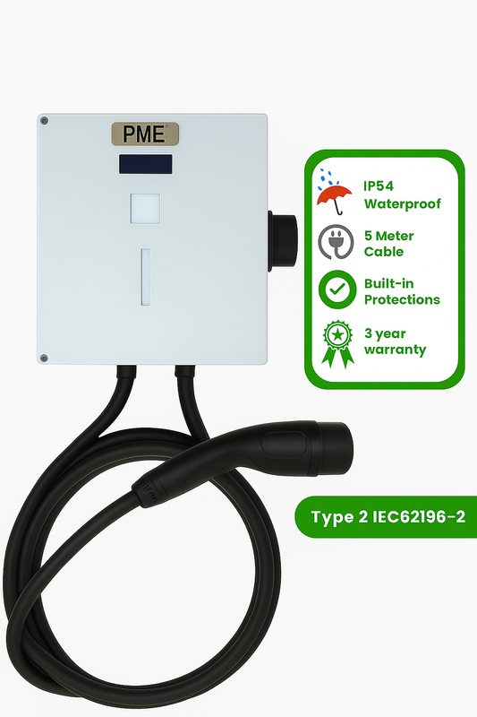 7.2kW Wallmount EV charger (FastCharge)