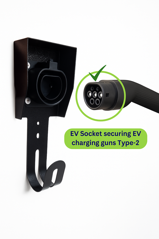 EV Charging Cable Holder with EV socket
