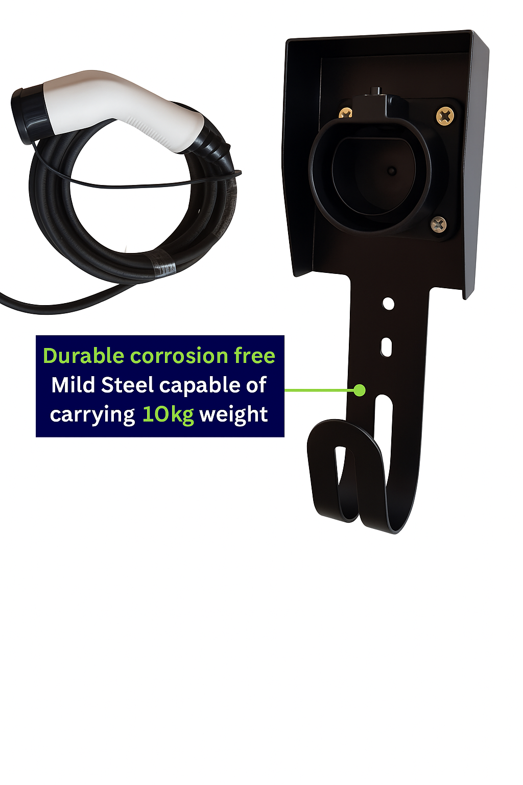 EV Charging Cable Holder with EV socket