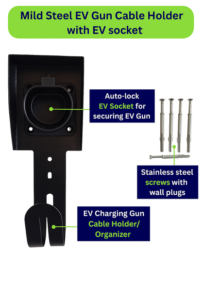 EV Charging Cable Holder with EV socket