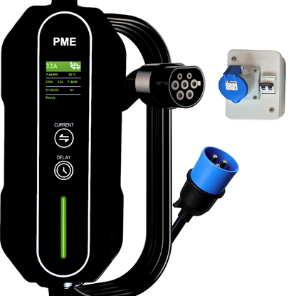 EV Charger 7.2kW (Hypercharge) + Socket Box