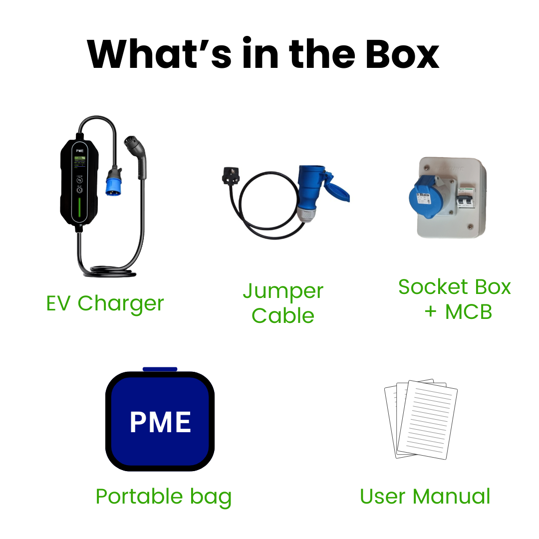 EV Charger 7.2kW Fullkit