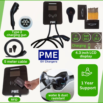 22kW Wallmount EV charger (UltraCharge)