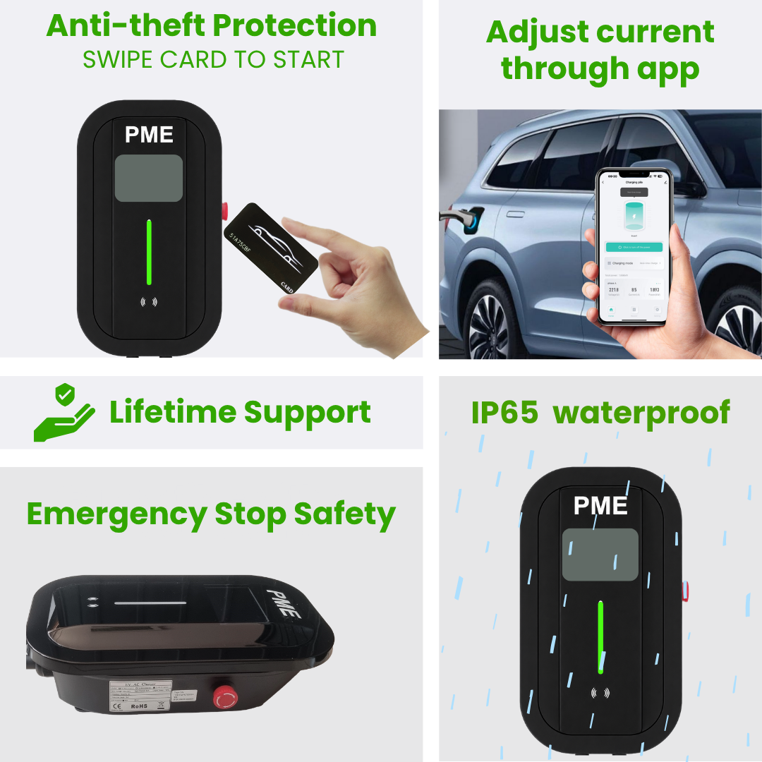 PME 7.2kW EV Charger Wallmount | Fast, Smart & Safe Charging