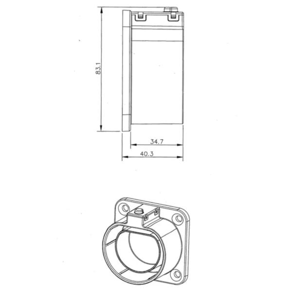 EV-socket-side-view