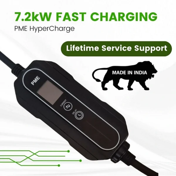 7.2kW EV Charger with PME Ev Charger & lifetime service support.