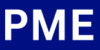 Logo for PM Electronics in Dark Blue and White